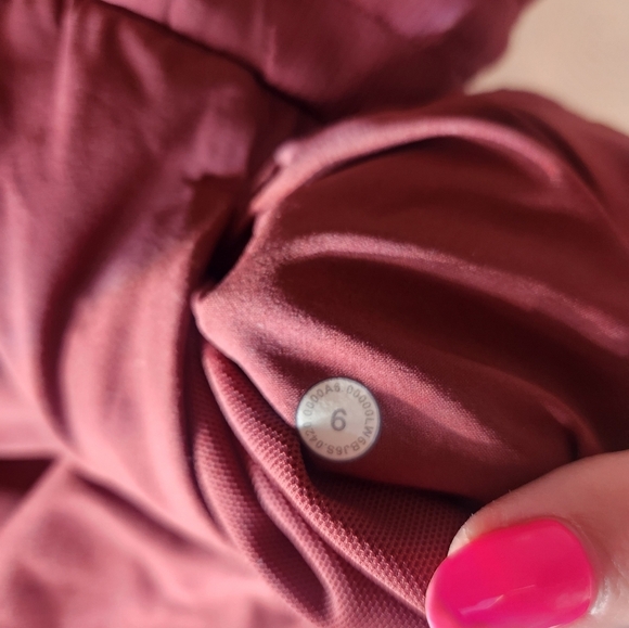 Lululemon Beyond The Studio Crop Pants Burgundy Size 6. - Picture 5 of 8